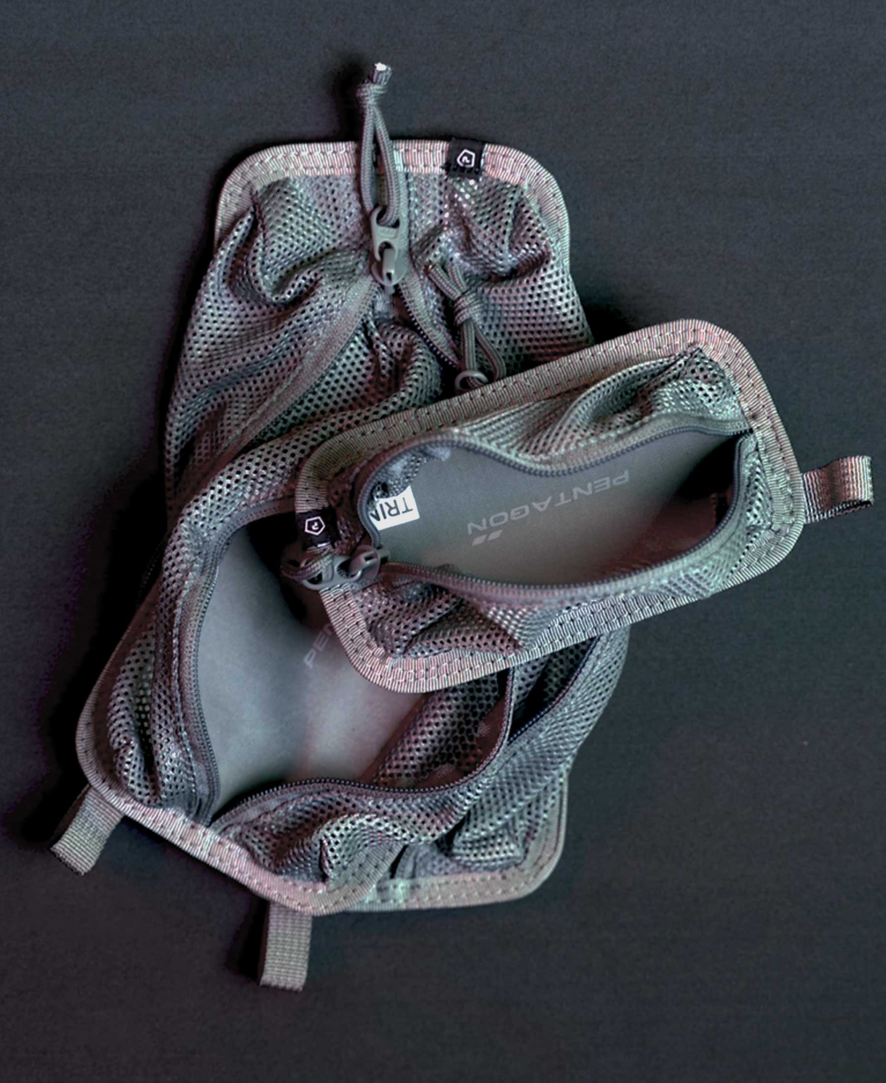 Produs Trinity Mesh Triple Pouch Cinder Grey Pentagon Tactical - Organizare Modulară și Siguranță Maximă