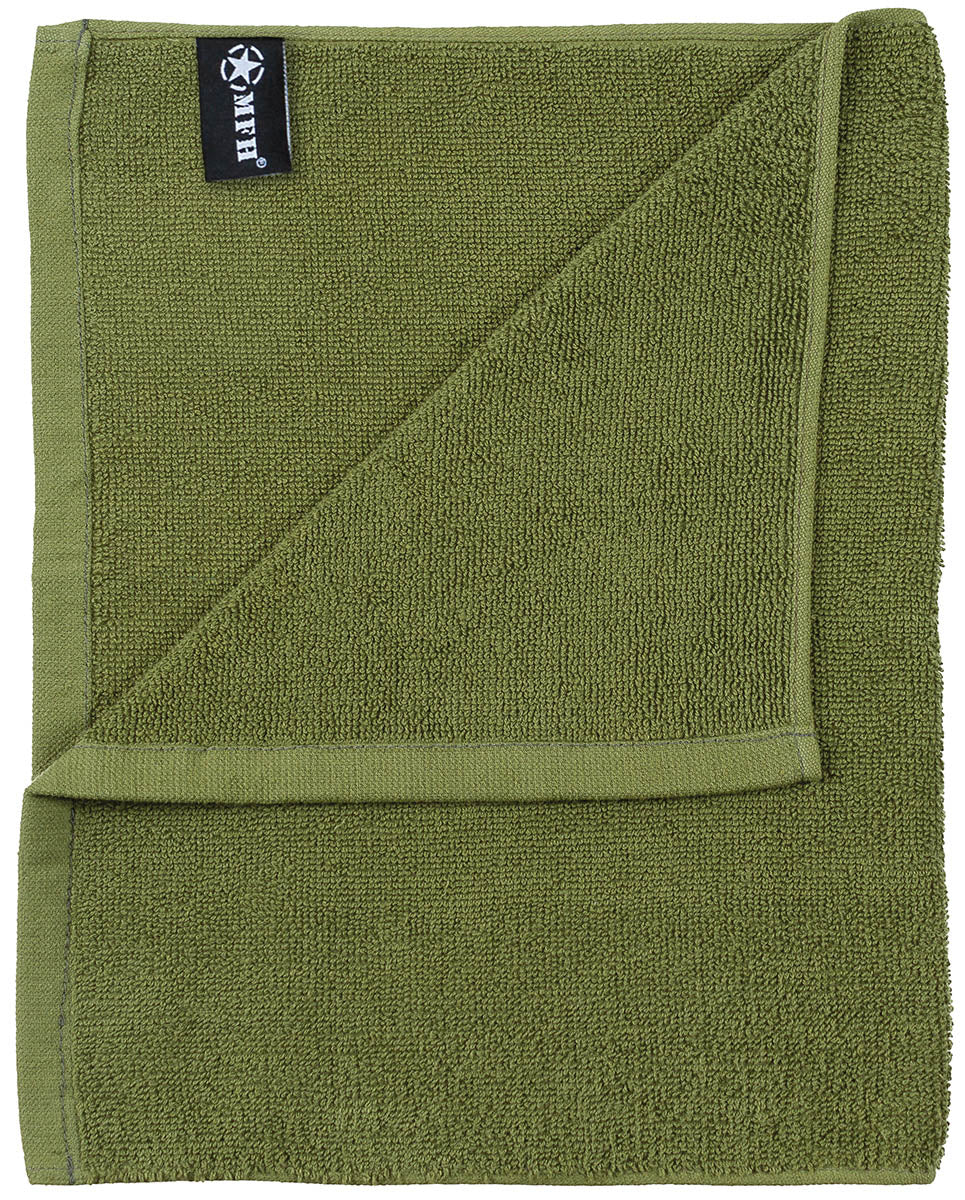 Prosop Frotir Verde Oliv MFH - 100% Bumbac, 50x30 cm