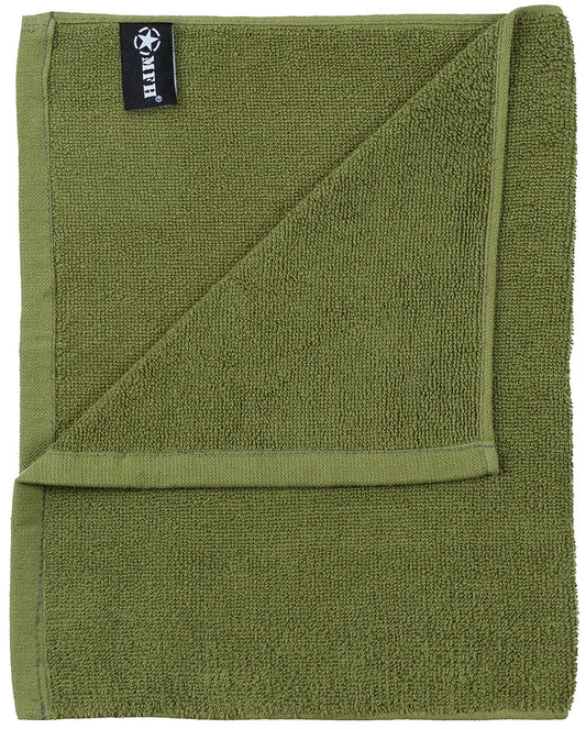 Prosop Frotir Verde Oliv MFH - 100% Bumbac, 50x30 cm