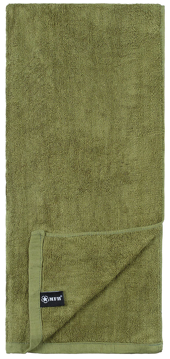 Prosop Frottee Verde Olive MFH - 110x50 cm, 100% Bumbac