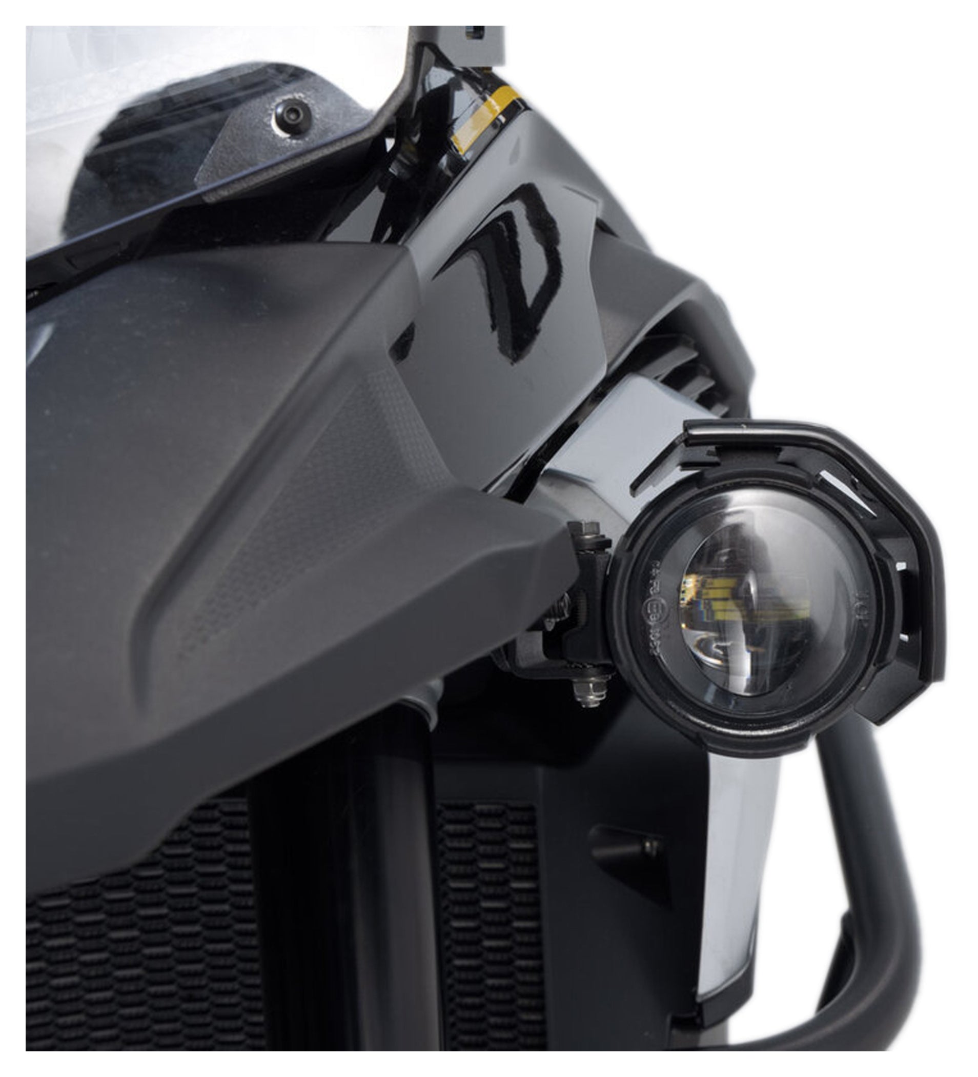Protecție Faruri EVO SW-MOTECH Negru - Oțel, Adventure