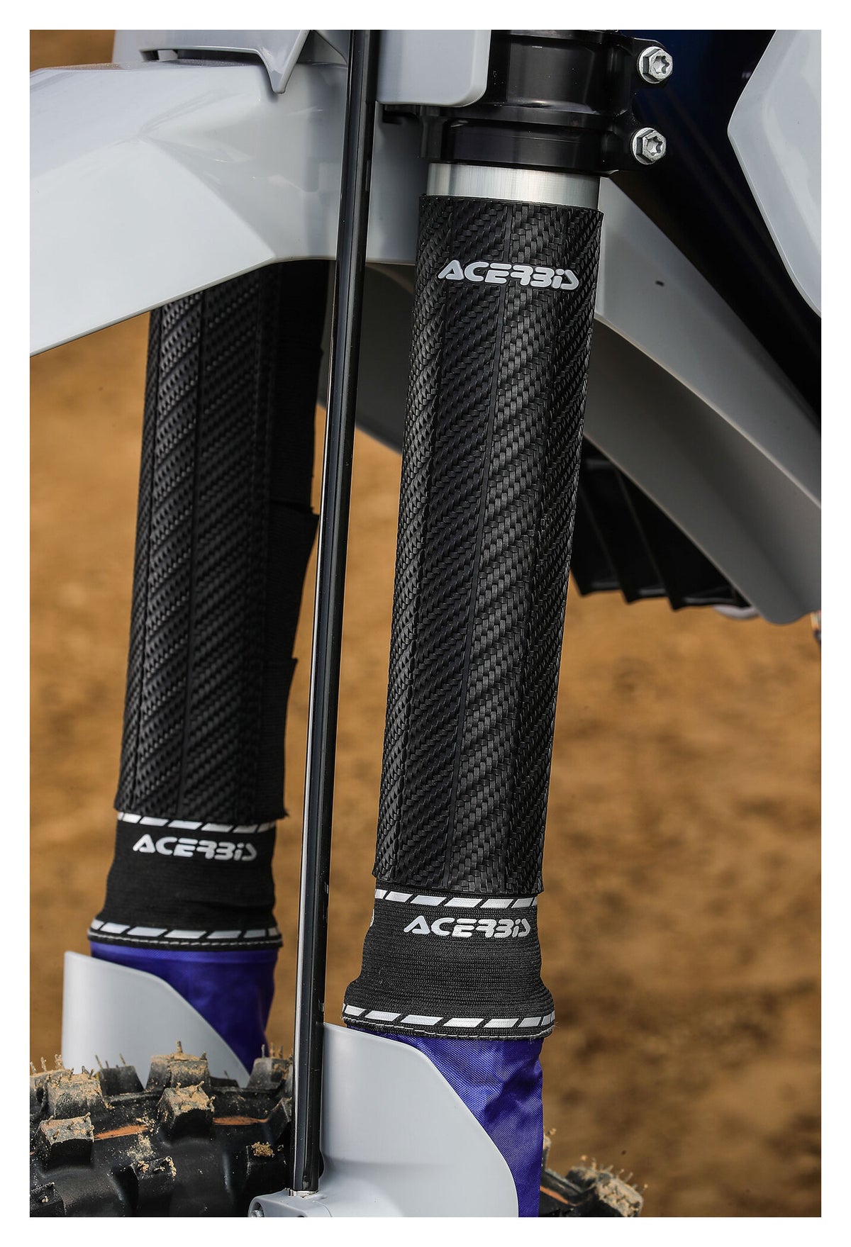 Protecții de Furcă Acerbis – Aspect Carbon, Prindere cu Arici - poza 4
