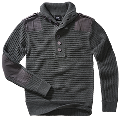 Pulover Alpine Anthracite Brandit - Caldura si Mobilitate