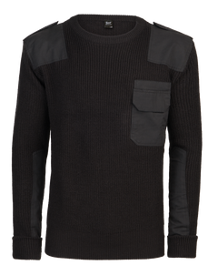 Pulover BW Negru Brandit - Caldura si Rezistenta