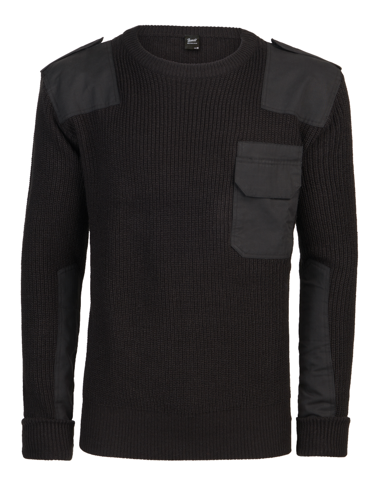 Pulover BW Negru Brandit - Caldura si Rezistenta