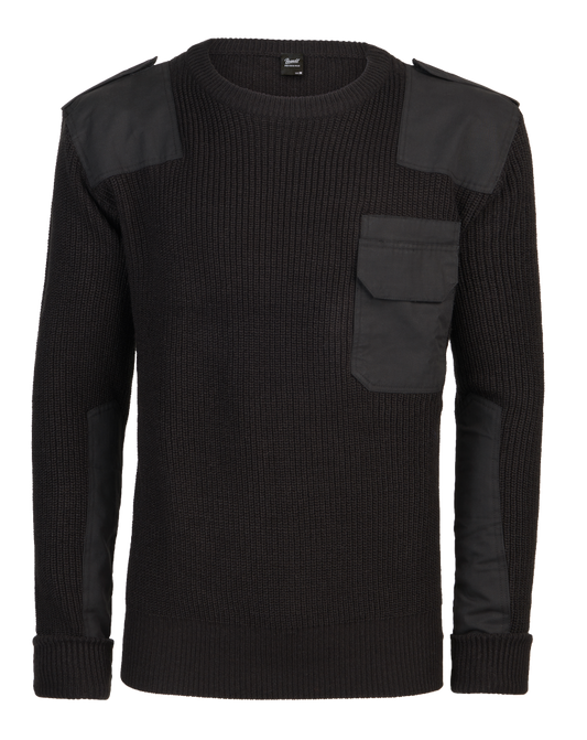 Pulover BW Negru Brandit - Caldura si Rezistenta
