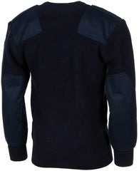 Pulover BW Pullover Albastru MFH - Buzunar la piept, Epoleți cu velcro