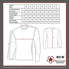 Pulover BW Pullover Albastru MFH - Buzunar la piept, Epoleți cu velcro