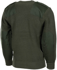 Pulover BW Pullover Oliv MFH - Buzunar Piept, Întărituri Coate