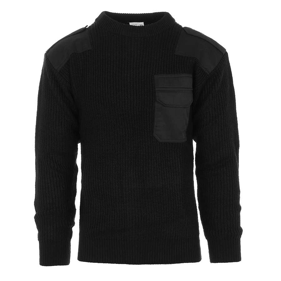 Pulover Commando Acrilic Negru Fostex Garments - Rezistență Tactică