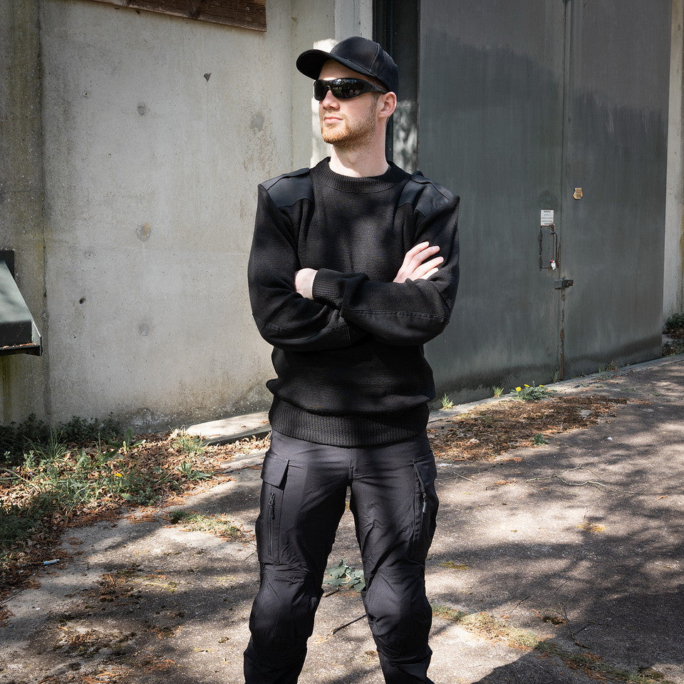Pulover Commando Lână Fină Negru military-shop.ro - Confort Termic Absolut în Misiune