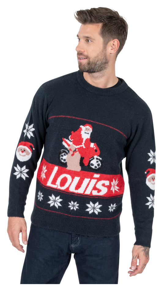 Pulover Crăciun "Ugly Christmas" Louis - Moto Festiv