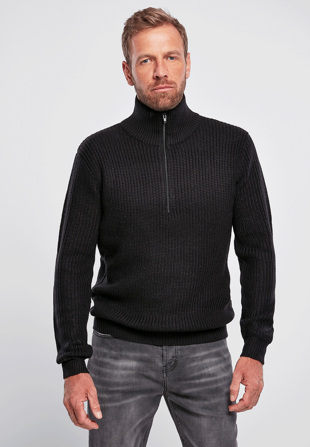 Pulover Marine Troyer Negru Brandit - Caldura Esentiala