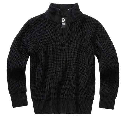 Pulover Marine Troyer Negru Copii Brandit - Calitate Premium