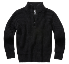 Pulover Marine Troyer Negru Copii Brandit - Calitate Premium