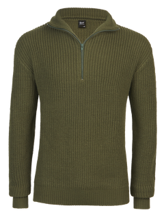 Pulover Marine Troyer Olive Brandit - Caldura Robusta