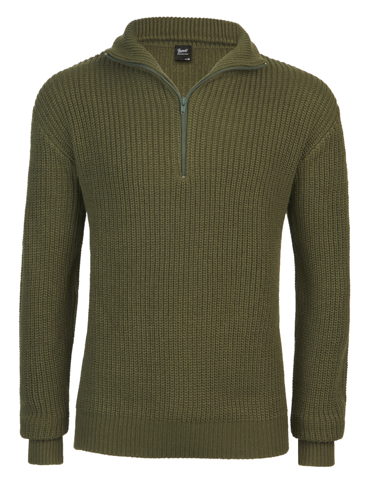 Pulover Marine Troyer Olive Brandit - Caldura Robusta