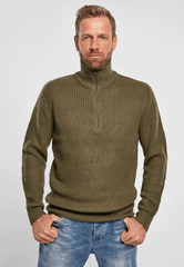 Pulover Marine Troyer Olive Brandit - Caldura Robusta