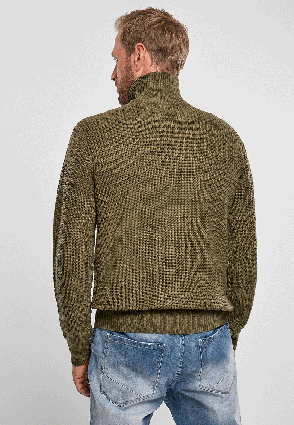 Pulover Marine Troyer Olive Brandit - Caldura Robusta