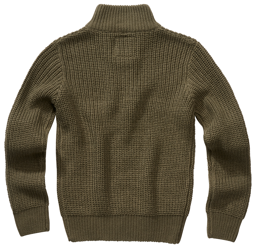 Pulover Marine Troyer Olive Copii Brandit - Caldura si Rezistenta