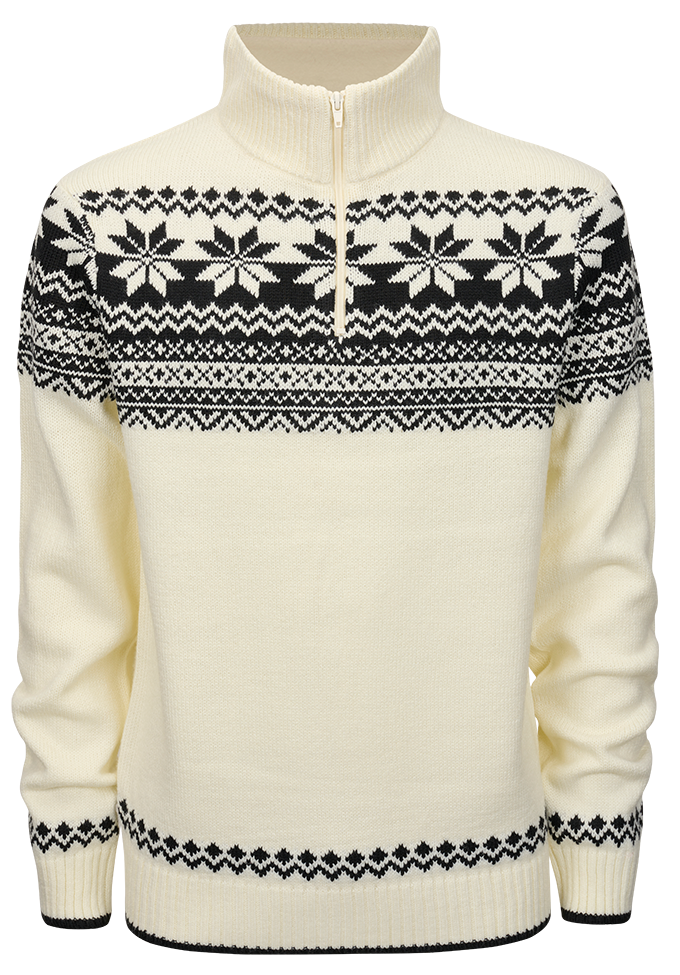 Pulover Norvegian Alb Brandit - Caldura Esentiala si Durabilitate