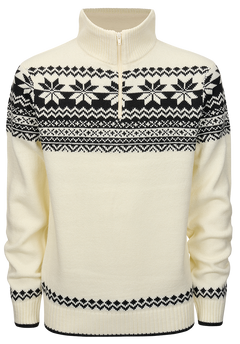 Pulover Norvegian Alb Brandit - Caldura Esentiala si Durabilitate