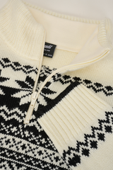 Pulover Norvegian Alb Brandit - Caldura Esentiala si Durabilitate