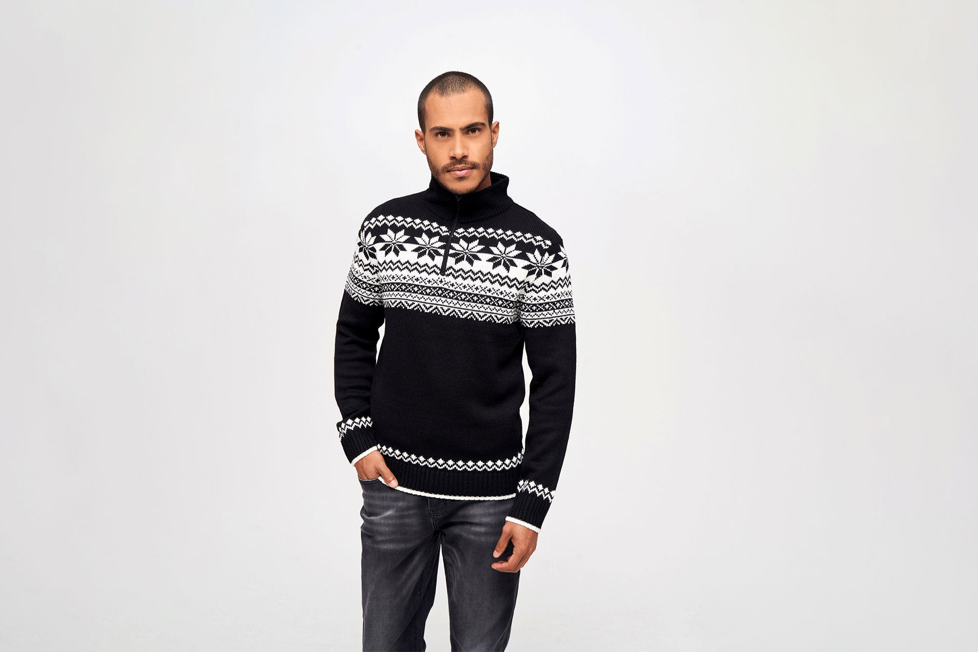 Pulover Norvegian Negru Brandit - Caldura Esentiala