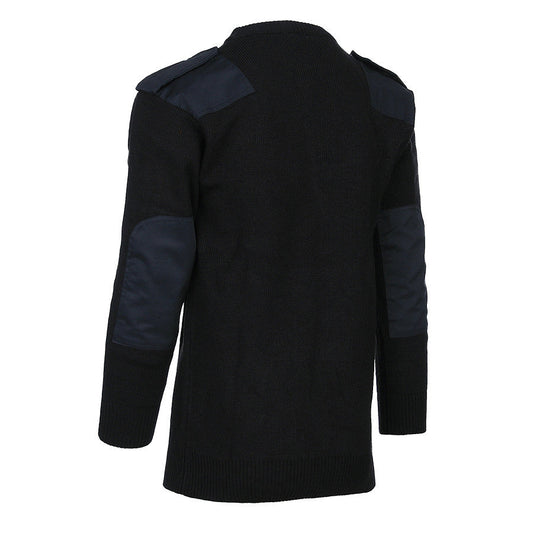 Pulover Tactice Werk Trui Commando Acril Negru - Durabilitate Fără Compromis