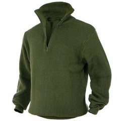 Pulover Troyer Verde OD – Căldură Clasică în Stil Militar