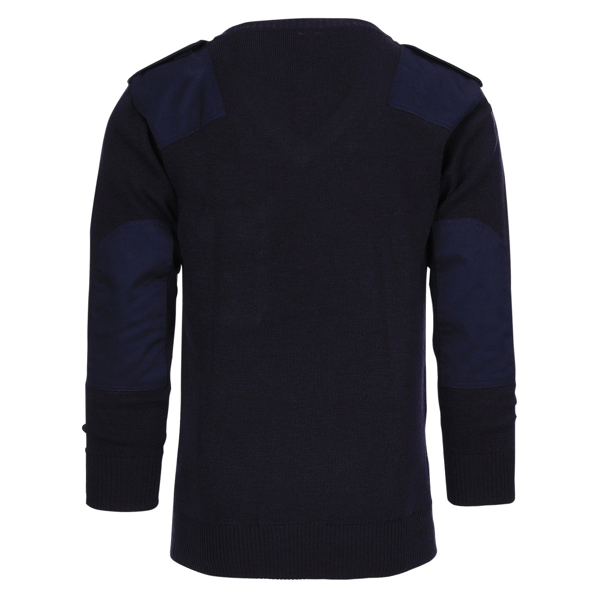 Pulover V-gât 50% Lână Albastru - Durabilitate și Stil Tactic