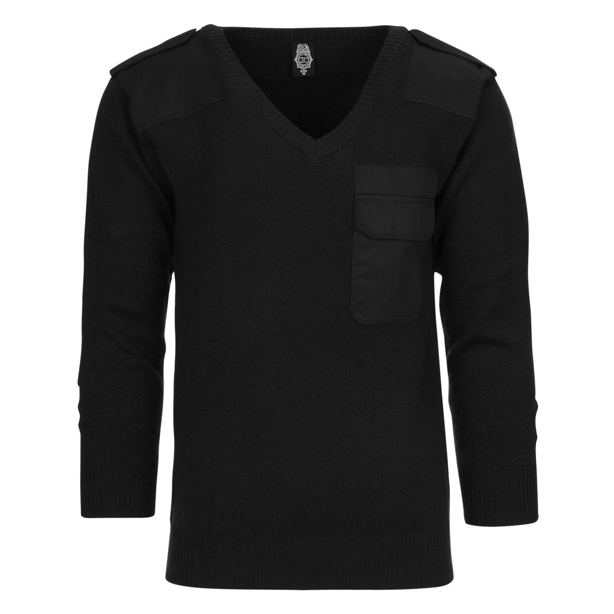 Pulover V-Neck 50% Lână Negru - Confort Tactic & Prezență Impecabilă