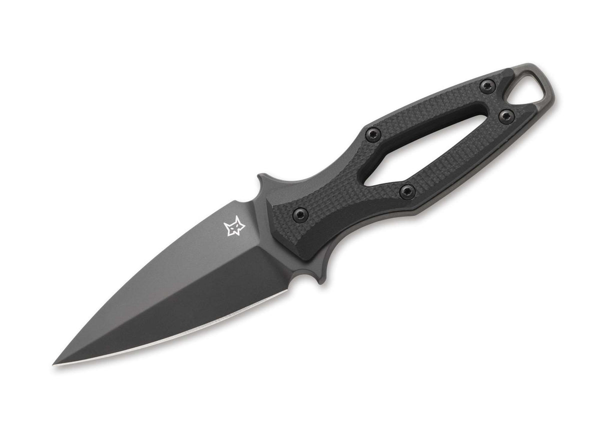 Pumnal Aka G10 Black Dagger Fox Knives- Lama Elmax, Maner G10 Antiderapant