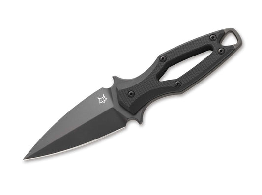 Pumnal Aka G10 Black Dagger Fox Knives- Lama Elmax, Maner G10 Antiderapant