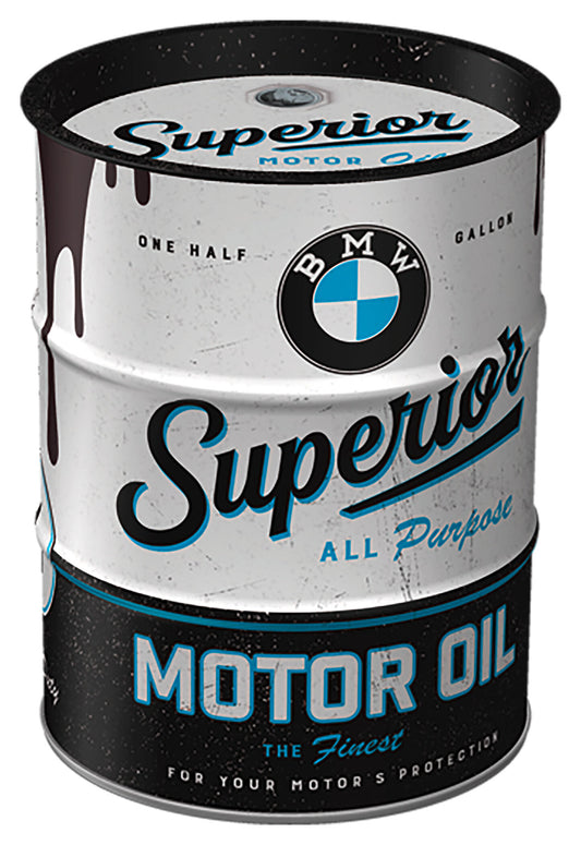 Pușculiță Butoi de Ulei BMW Louis - Design Retro, Oțel Ștanțat