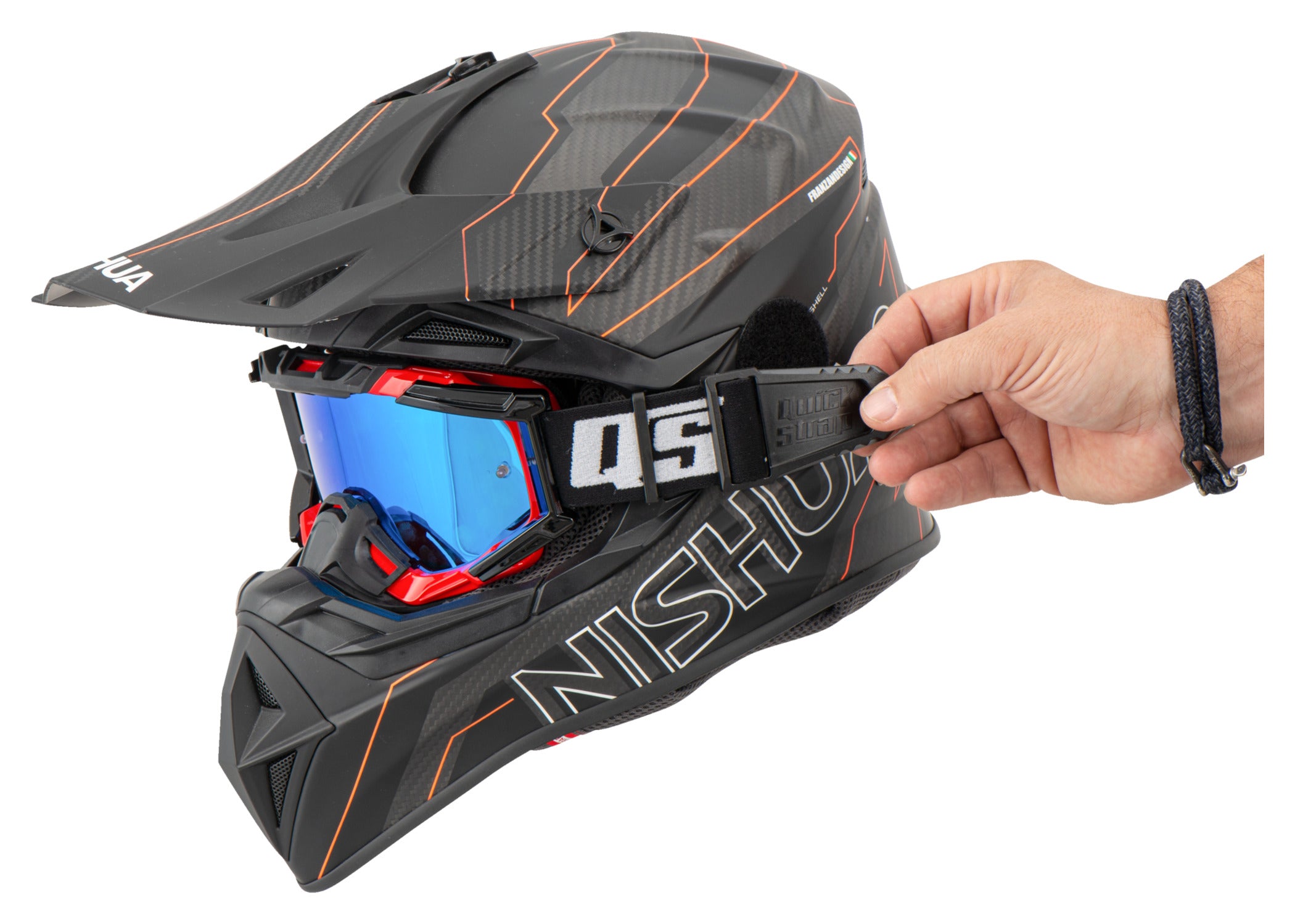 Quick Strap pentru Ochelari Enduro Quick - Fixare Rapidă și Ventilare