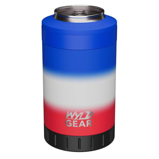 Răcitor Doze MULTI-CAN Cooler 12 OZ Roșu/Albastru Herbertz - Oțel Inox, Izolație Vacuum
