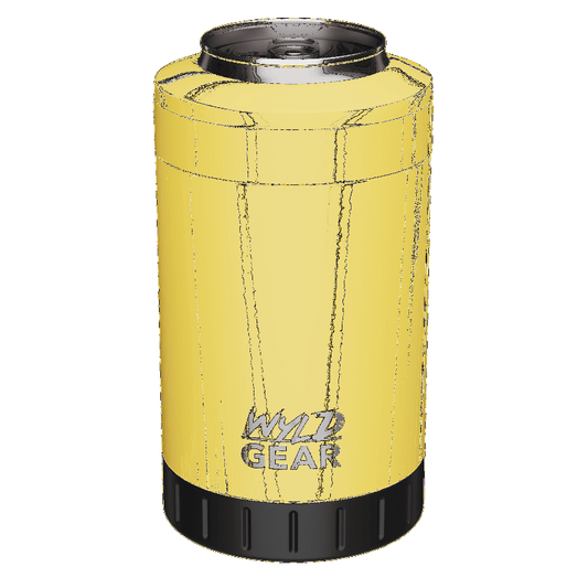 Răcitor Doze Wyld Gear MULTI-CAN Cooler 12 OZ Galben Herbertz - Oțel Inoxidabil, Izolație Termică Avansată