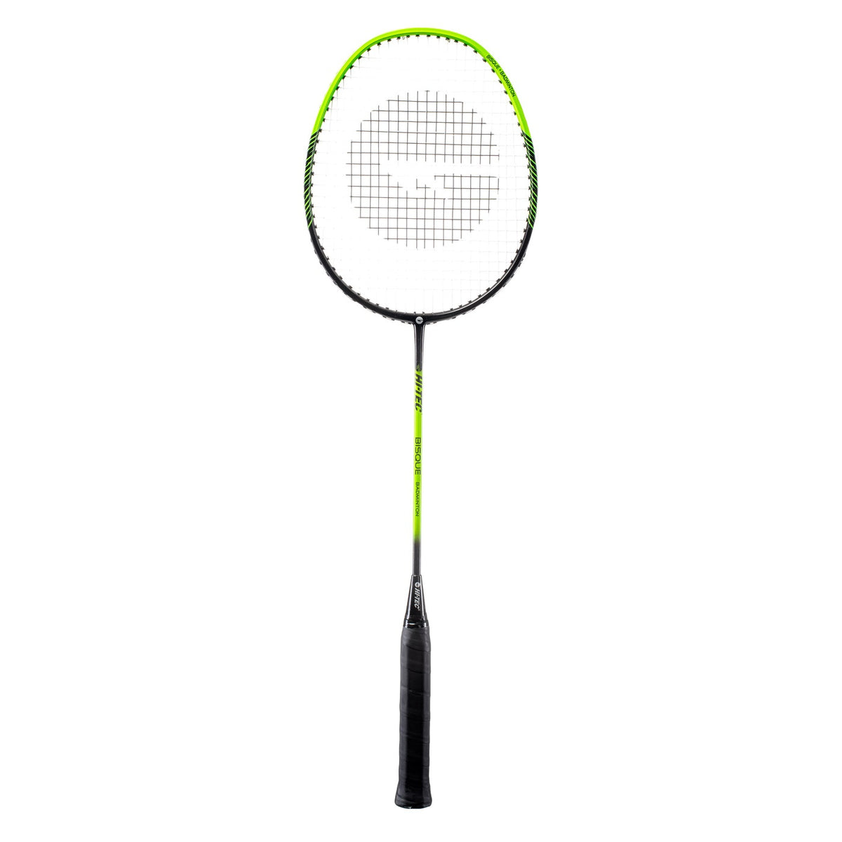 Rachetă de Badminton Bisque Hi-Tec – Cadru Aluminiu, Tijă din Fibră de Carbon