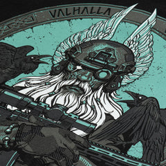 Raglan Odin Mystery M-Tac - Black: Apelul Valhalla