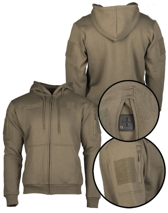 RANGER GREEN TACTICAL HOODIE WITH ZIPPER – Hanorac tactic versatil pentru confort și utilitate zilnică