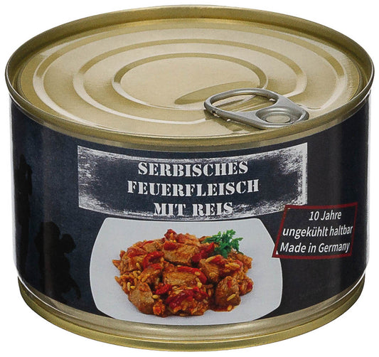 Ratie militara Tocanita sarbeasca cu orez MFH - 400g, Fără conservanți