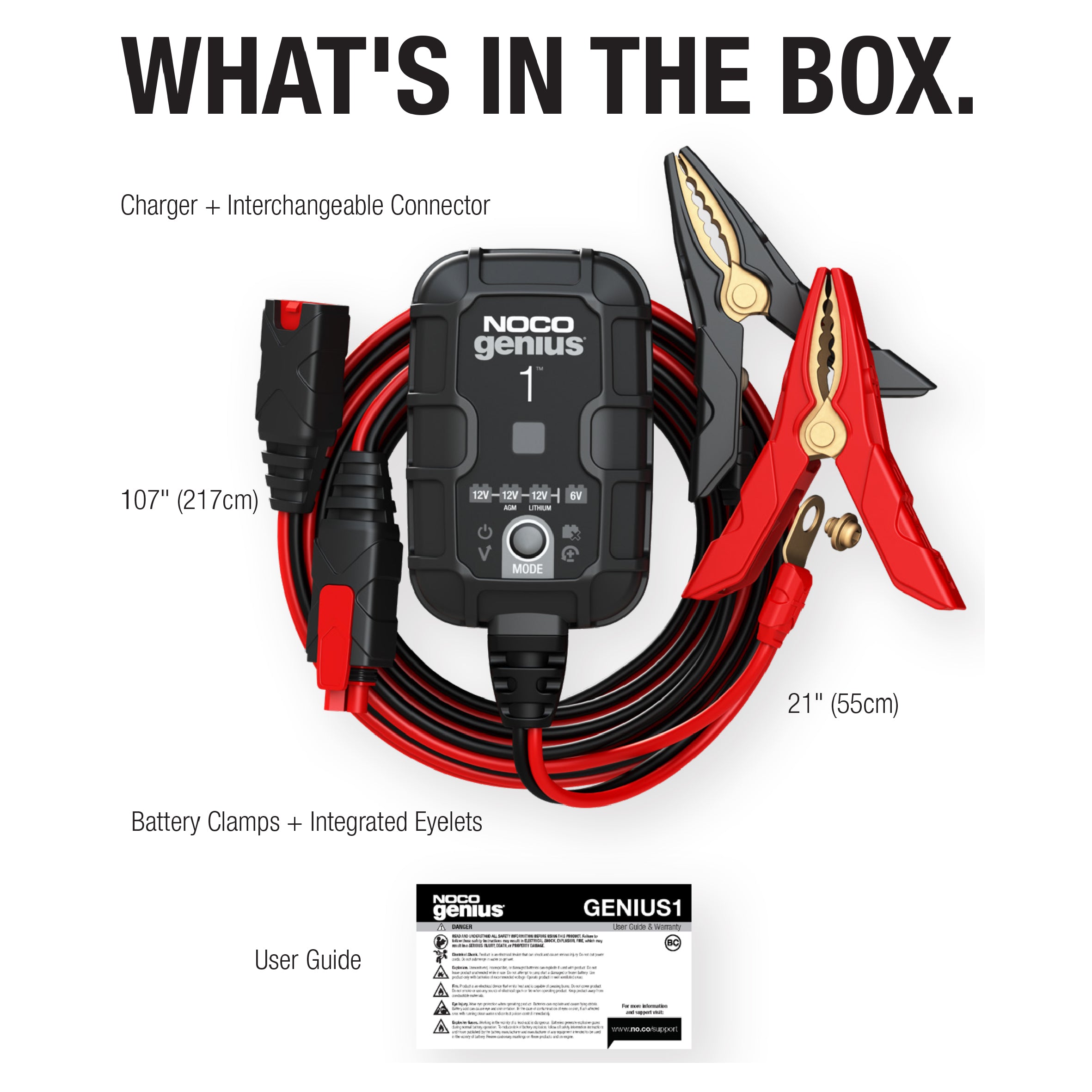 Redresor Auto 6V/12V 1A Noco Genius 1 - Inteligent, Compact - 5