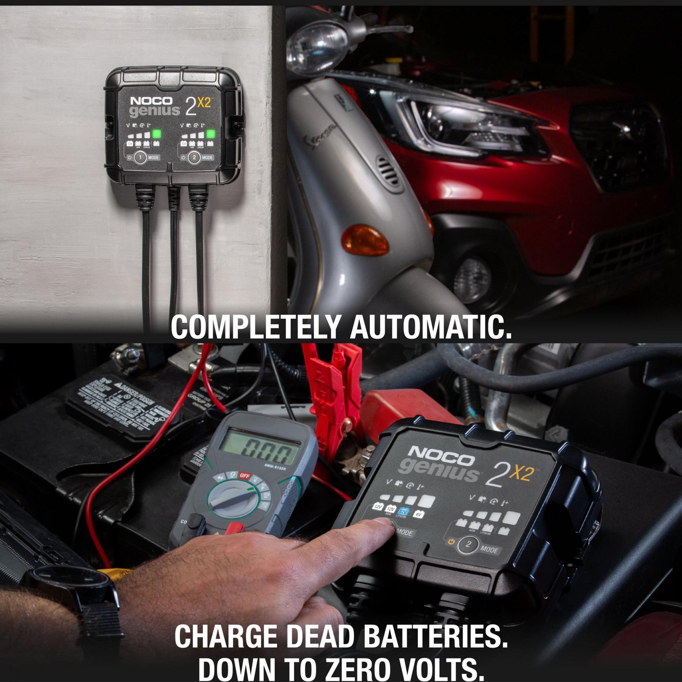 Redresor Auto 6V/12V 2A NocoGenius 2x2 - Încărcare Duală Inteligentă - 7