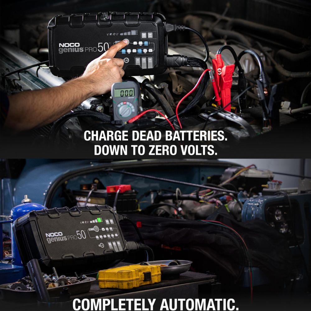 Redresor Auto Smart NocoGenius PRO50 - 6V/12V/24V, 50A, Profesional - 13