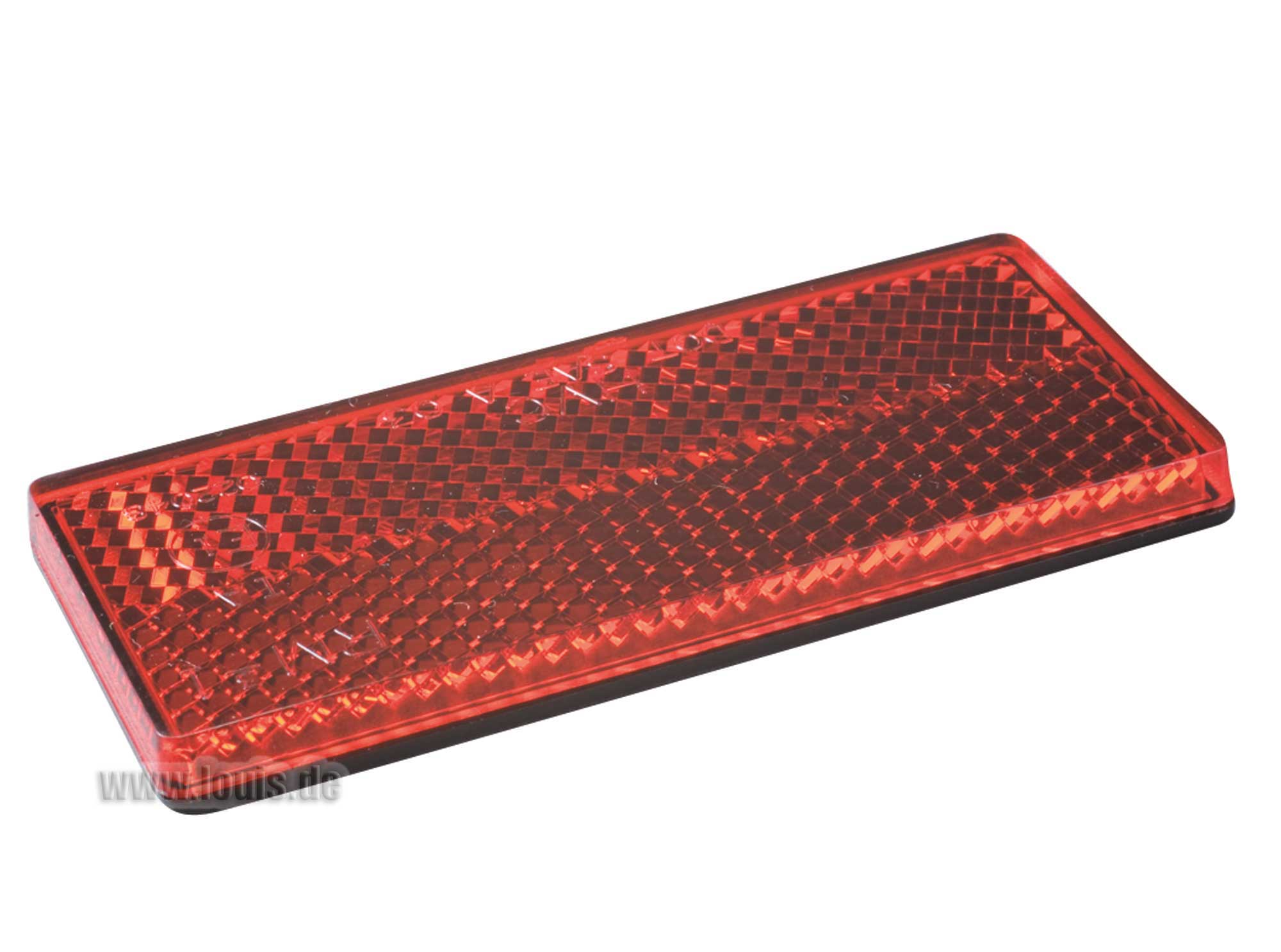 Reflector Roșu Pătrat Louis - Autoadeziv, E-Geprüft