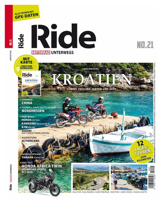 Revistă Moto RIDE Croația - Ghid Turistic Aventura