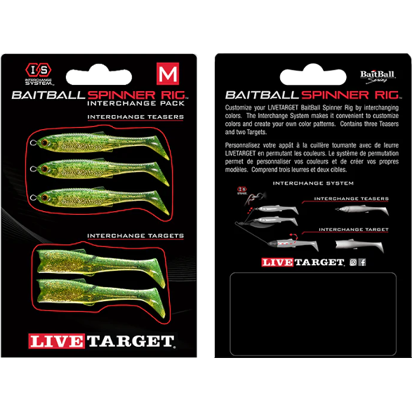 Rezervă Spinner Rig Baitball Live Target - Atractivitate Maximă, Mărime S - 1