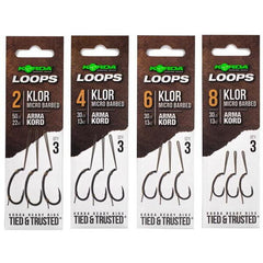 Rig Crap Montat Loop Rigs Korda - Rezistență 30LB, Klor6 - 2
