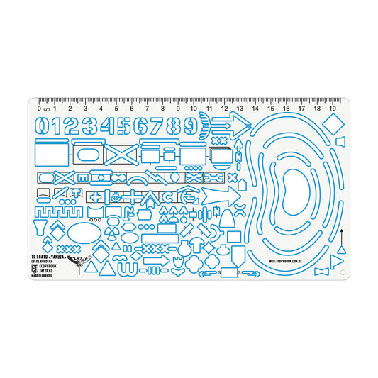Rigla Tactică Ecopybook NATO/UA M-Tac - Antireflexie Albastru